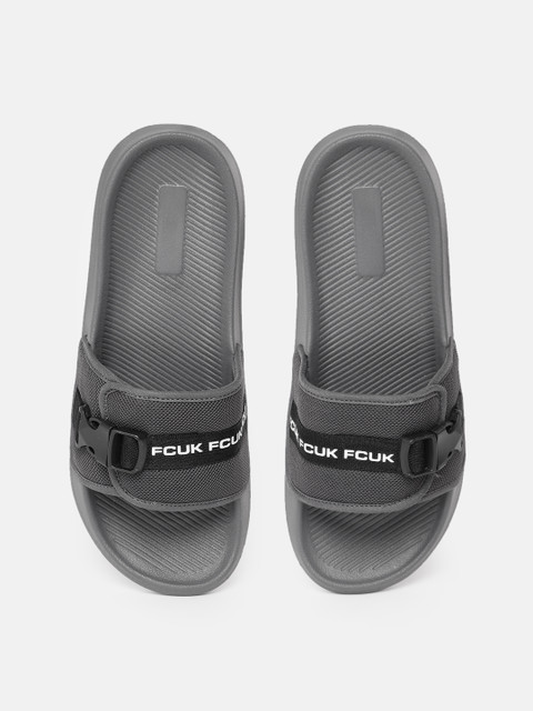 FCUK Men Sliders With Buckle Detail - Image 2