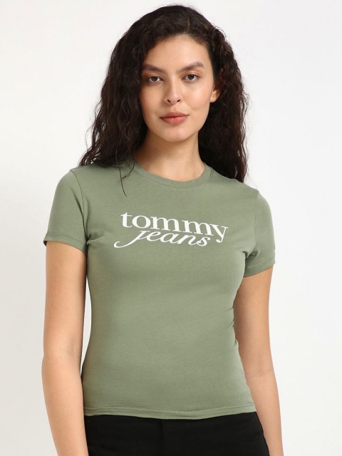 Tommy Hilfiger Women Typography Slim Fit T-shirt