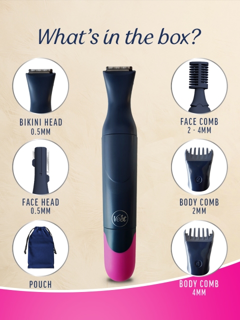 Veet Women Expert All-in-One Full Body Trimmer - Grey - Image 9