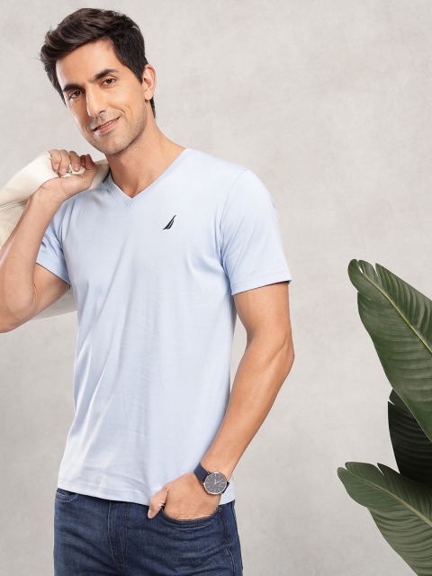Nautica V-Neck Pure Cotton T-shirt