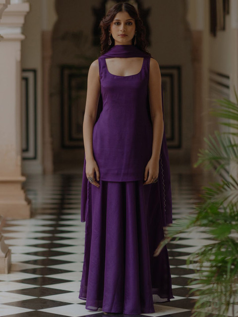 anayna Women Regular Kurta with Skirt & With Dupatta