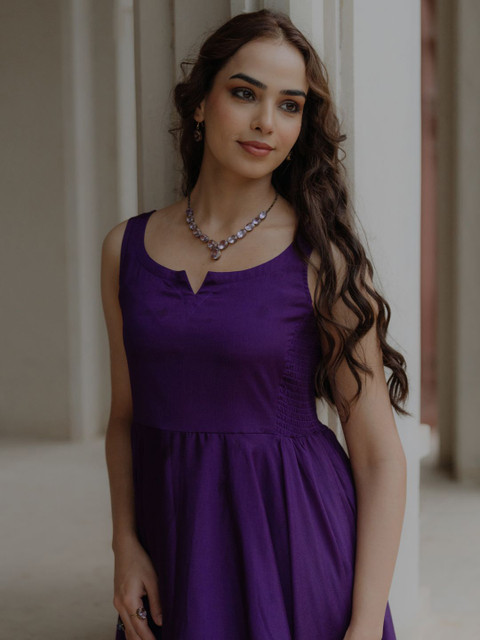 anayna Women Angrakha Kurta with Trousers & With Dupatta