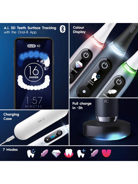 Oral - B iO9 Series Ultimate Rechargeable Smart Electric Toothbrush - Black Onyx - Image 6