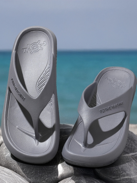 Flying Machine Men Rubber Thong Flip-Flops