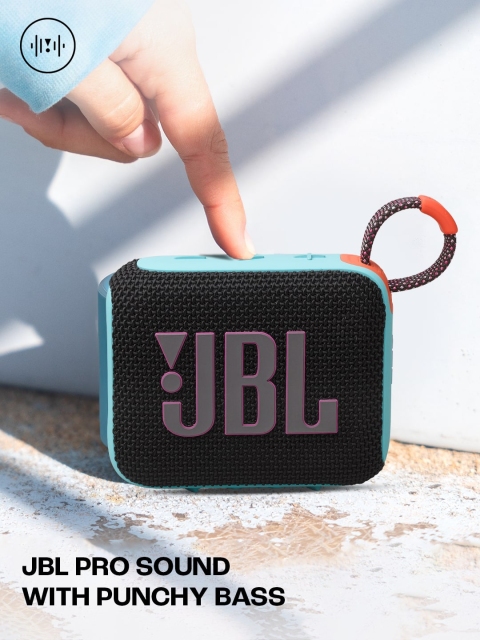 JBL Go 4 Black & Orange Ultra Portable Water & Dust Proof 4.2 W Bluetooth Speaker - Image 7