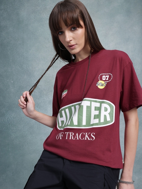 The Roadster Life Co. Printed Oversized T-shirt