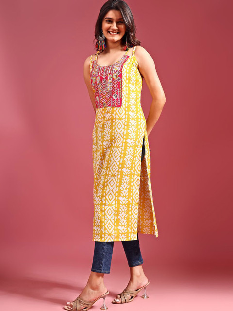KALINI Women Patchwork Kurta - Image 4