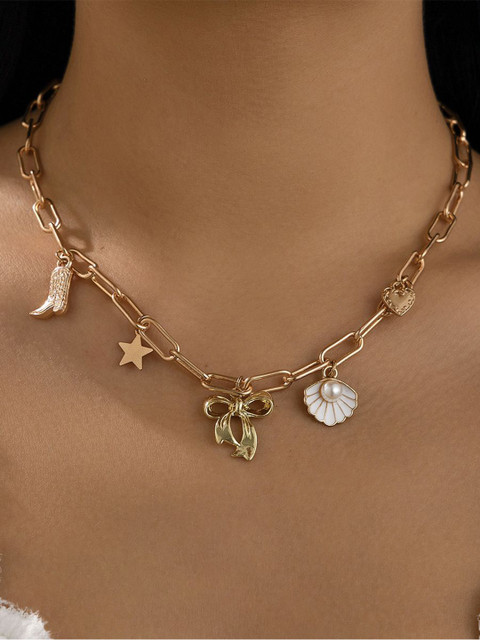 Just Lil Things Gold-Plated Necklace