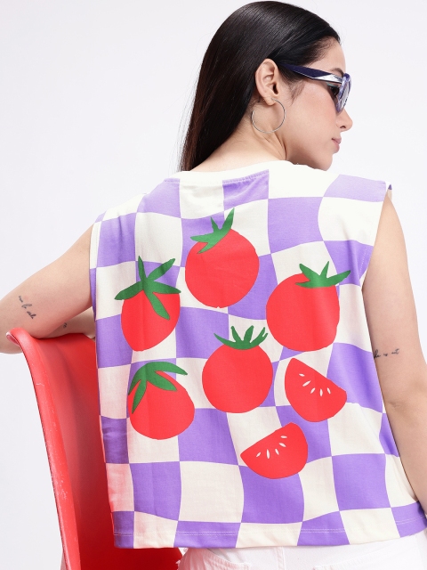 Kook N Keech Printed Pure Cotton Oversized T-shirt