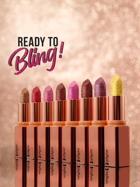Pilgrim Glitter Lipstick Luxurious 3D Formula With Matte Finish - 4.2 g - My Habibi 07 - Image 7