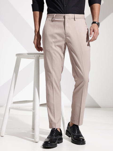encore by INVICTUS Men Regular Fit Formal Trousers