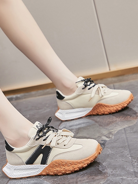 LULU & SKY Women Colourblocked Lace - Ups Sneakers