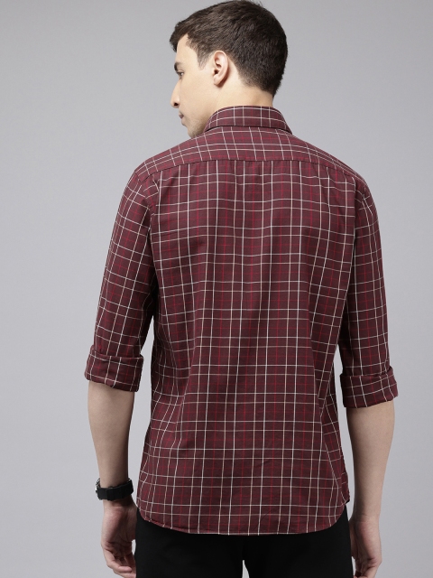 Van Heusen Sport Slim Fit Checked Pure Cotton Casual Shirt - Image 5