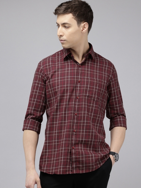 Van Heusen Sport Slim Fit Checked Pure Cotton Casual Shirt - Image 4