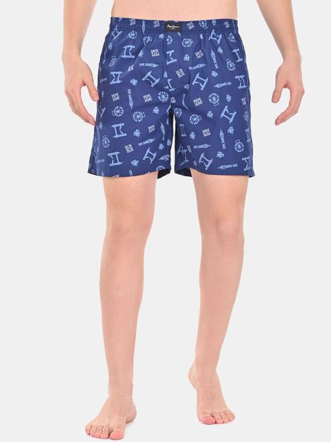 Pepe Jeans Men Pack of 2 Printed Pure Cotton Boxers - Image 2