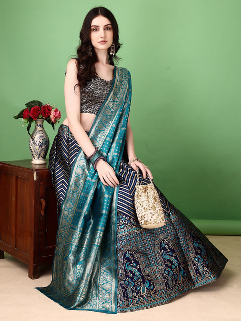 SWAMI STUDIO Ready to Wear Lehenga & Unstitched Blouse With Dupatta - Image 7