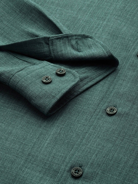 HERE&NOW Cuban Collar Pure Cotton Casual Shirt - Image 3