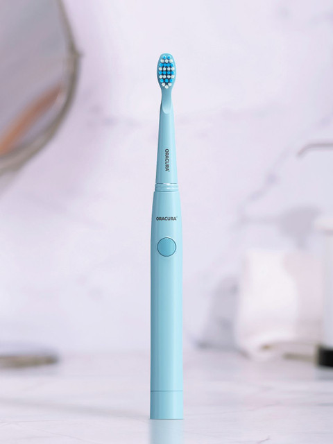 ORACURA SB100 Sonic Lite Electric Battery Operated Convenient & Portable Toothbrush- Blue - Image 2