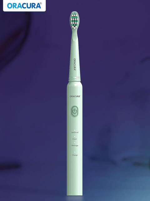 ORACURA SB200 Sonic Lite Electric Rechargeable Waterproof Toothbrush - Green - Image 2