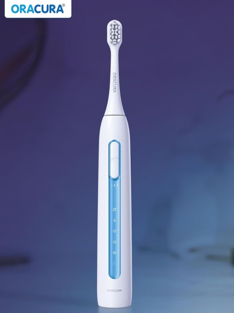 ORACURA SB300 Sonic Smart Electric Rechargeable Soft Dupont Bristles Toothbrush - Blue - Image 2