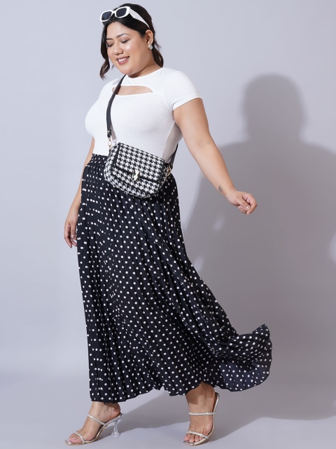 U&F Beyond Women Printed Flared Maxi Skirts - Image 4