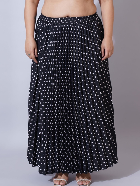 U&F Beyond Women Printed Flared Maxi Skirts