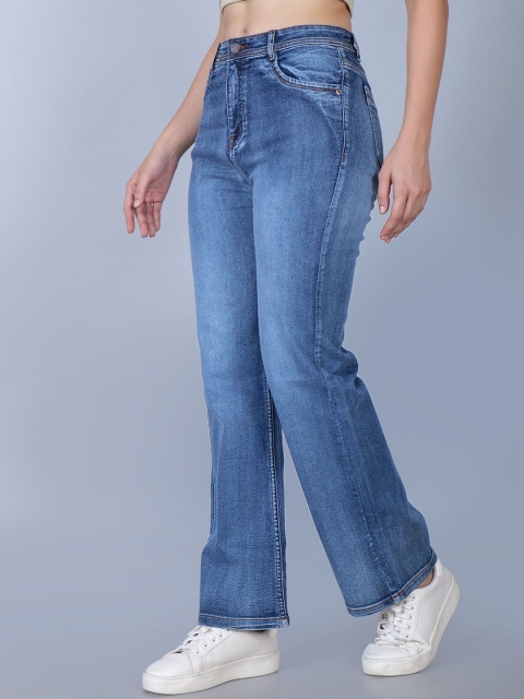 ZXN CLOTHING Women Comfort Straight Fit Light Fade Stretchable Jeans - Image 3