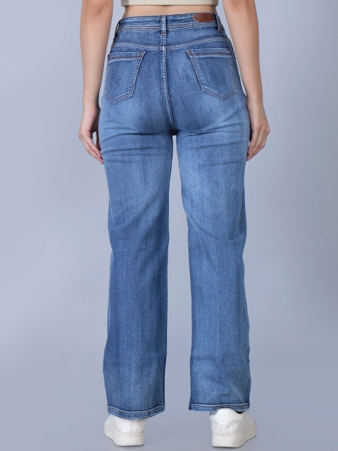 ZXN CLOTHING Women Comfort Straight Fit Light Fade Stretchable Jeans - Image 4