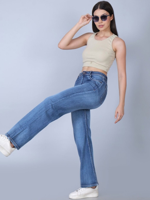 ZXN CLOTHING Women Comfort Straight Fit Light Fade Stretchable Jeans - Image 5