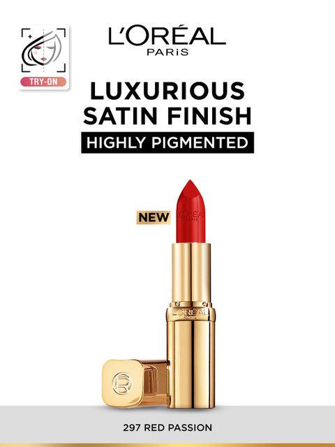 LOreal Paris Color Riche Smudge-Proof Satin Lipstick - Red Passion 297