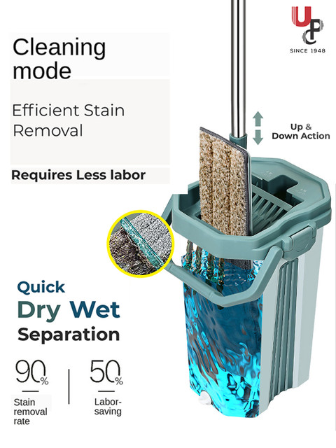 UPC White Mop With Bucket Floor Cleaner Mop - Image 2