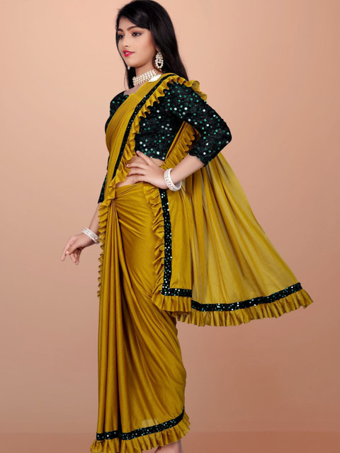 Aika Embellished Sequinned Ready to Wear Saree - Image 2