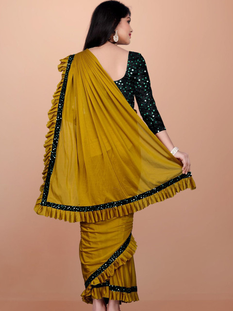 Aika Embellished Sequinned Ready to Wear Saree - Image 3