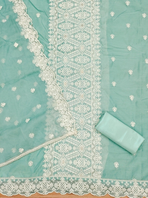 KALINI Ethnic Motifs Embroidered Unstitched Dress Material - Image 3