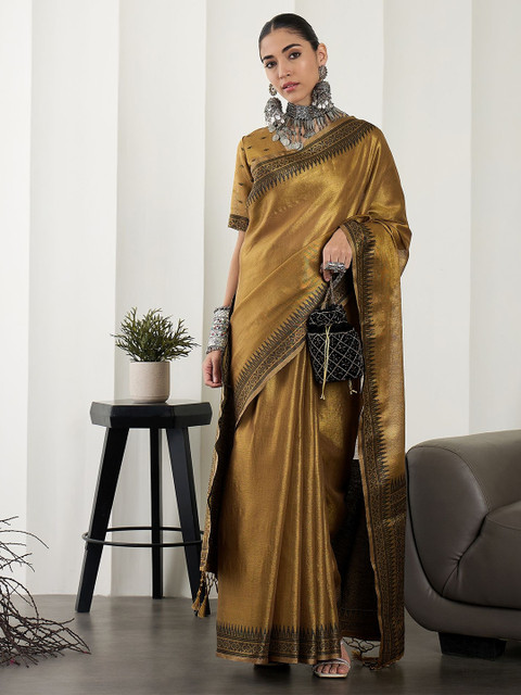 Sangria Woven Design Zari Tissue Banarasi Saree