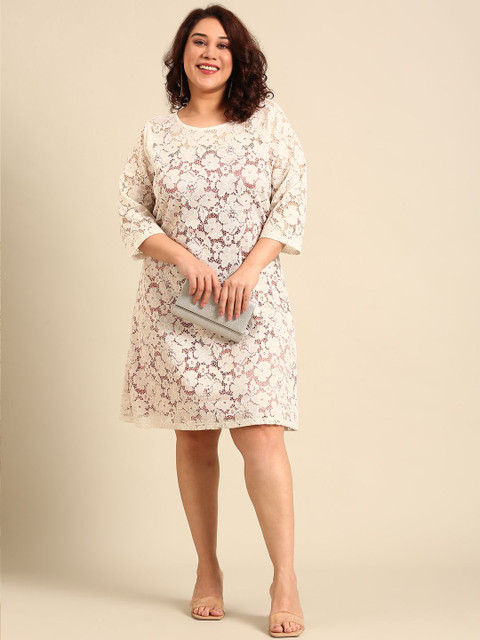 The Pink Moon Women Lace Sheath Dress