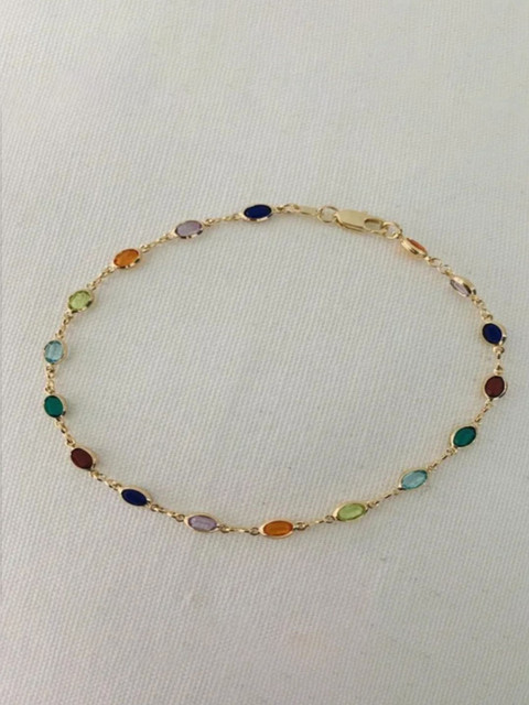 V FASHION JEWELLERY Gold-Plated Stainless Steel Crystals Minimal Necklace