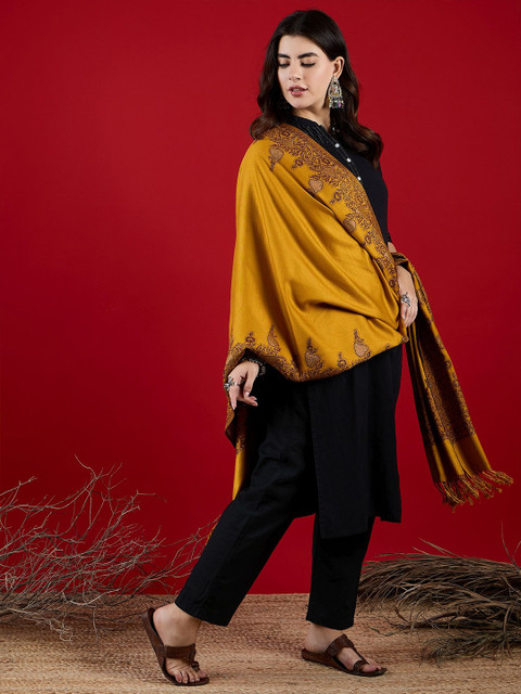 SAHASIKA Paisley Woven Design Shawl - Image 3