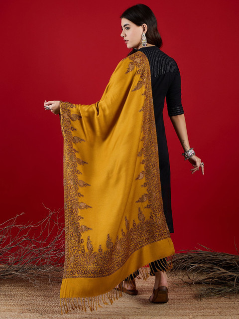 SAHASIKA Paisley Woven Design Shawl - Image 5