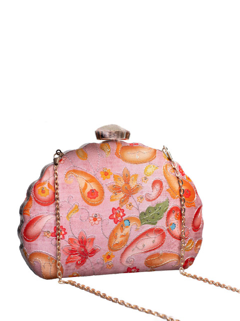 ARTKLIM Floral Embroidered Box Clutch - Image 2