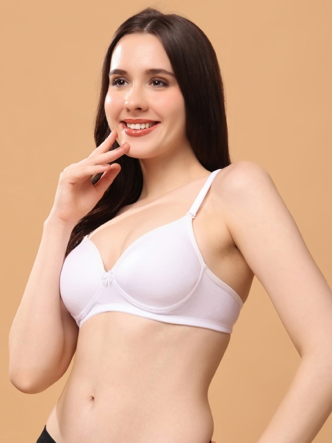 Floret Women Pack of 2 Medium Coverage Lightly Padded and Non-Wired Bra - Image 4