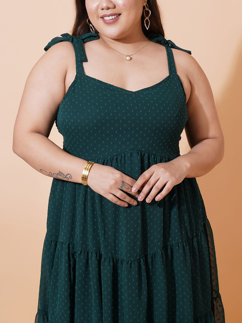 U&F Beyond Women Plus Size Georgette Fit & Flare Maxi Dress - Image 2