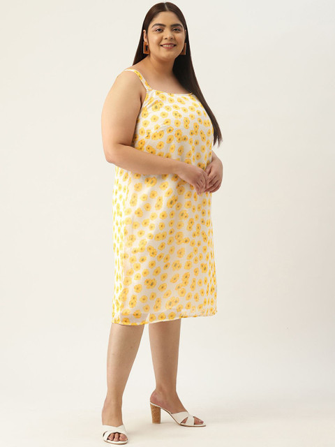 theRebelinme Women Flared Sleeve A-Line Midi Dress Plus Size - Image 5