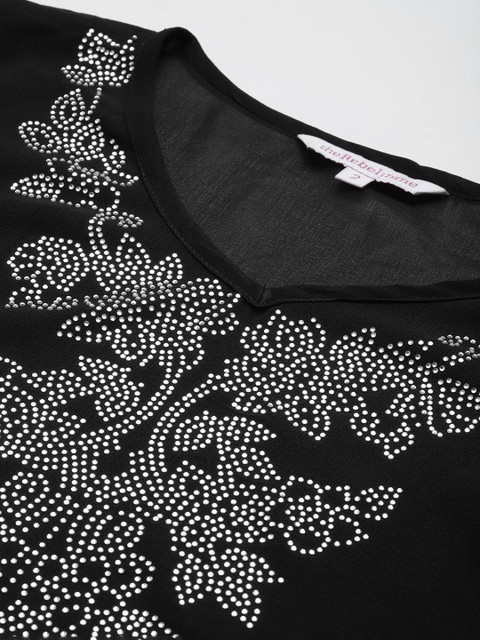 theRebelinme Plus Size Georgette A-Line Dress - Image 5