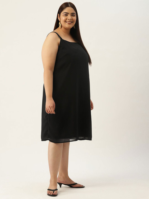 theRebelinme Plus Size Georgette A-Line Dress - Image 2