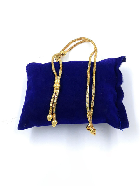 Anujeet Fashion Hub Copper Gold-Plated Ball Dollar Chain