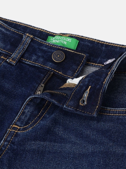 United Colors of Benetton Boys Low Distress Light Fade Jeans - Image 3