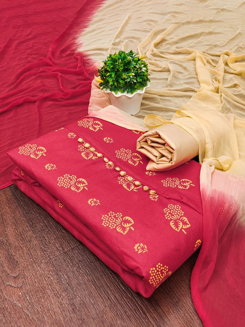 LeeliPeeri Designer Printed Unstitched Dress Material