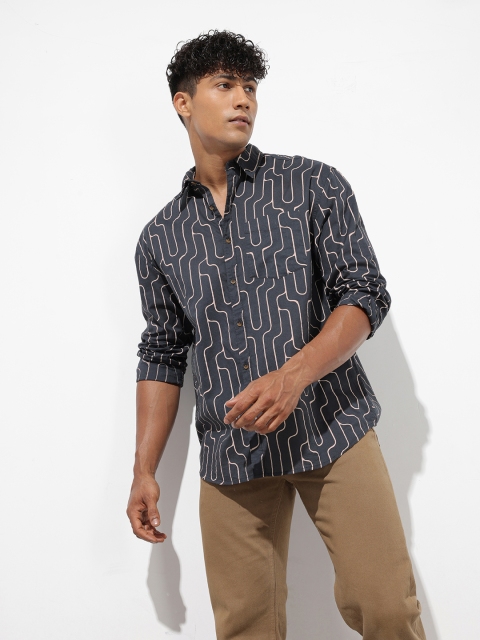 The Roadster Life Co. Pure Cotton Printed Relaxed Fit Casual Shirt - Image 3