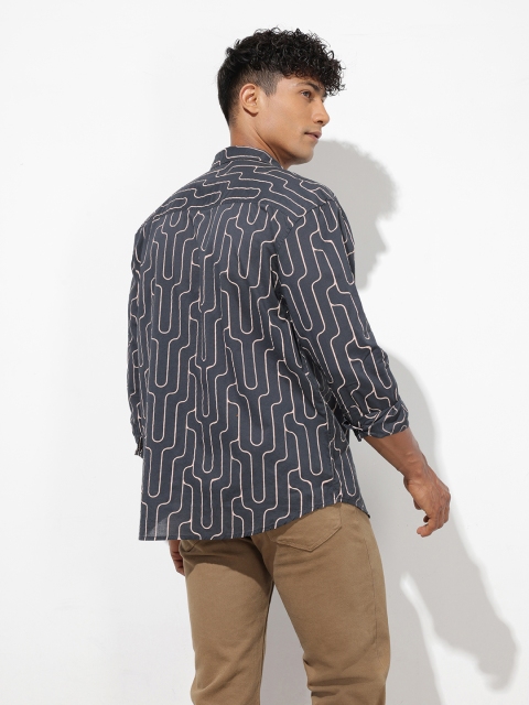 The Roadster Life Co. Pure Cotton Printed Relaxed Fit Casual Shirt - Image 5